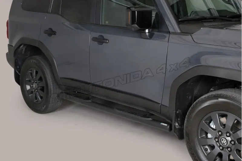 Grand Pedana side steps with plastic treads ø76, black — Toyota Land Cruiser 250 (2024–)