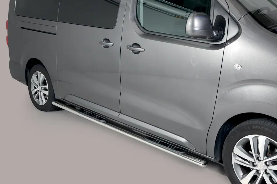 Oval Grand Pedana side steps with plastic treads øovaal, mirror polished — Citroën Jumpy (2016–)