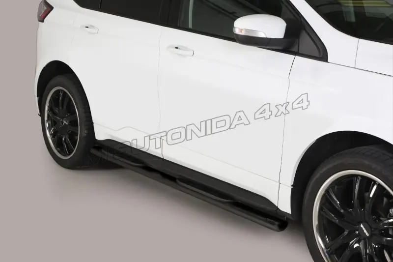 Oval Grand Pedana side steps with plastic treads øovaal, black — Ford Edge (2016–2018)