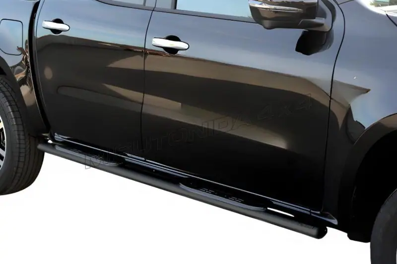 Oval Grand Pedana side steps with plastic treads øovaal, black — Mercedes-Benz X-Class (2017–)