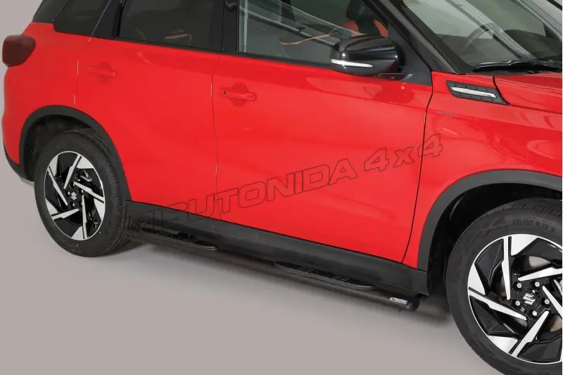 Oval Grand Pedana side steps with plastic treads øovaal, black — Suzuki Vitara (2019–)