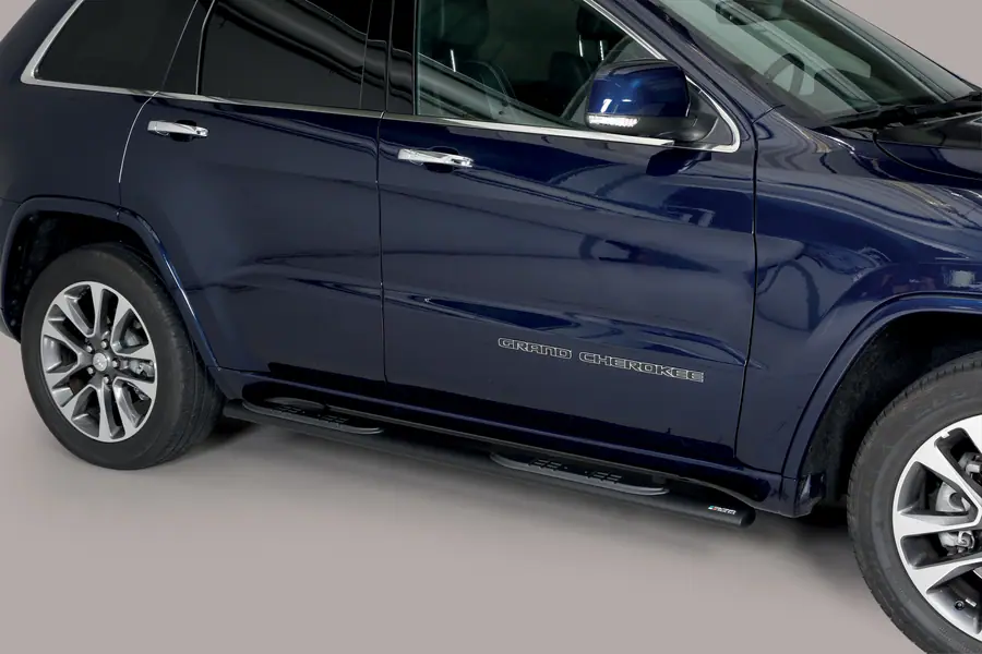 Oval Grand Pedana side steps with plastic treads øovaal, black — Jeep Grand Cherokee (2015–)