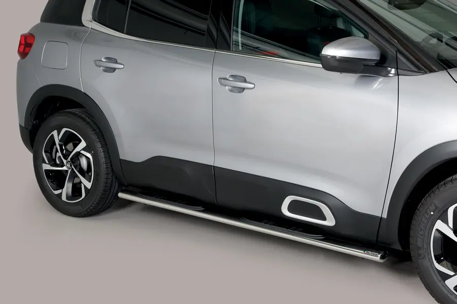 Oval Grand Pedana side steps with plastic treads øovaal, mirror polished — Citroën C5 Aircross (2019–)