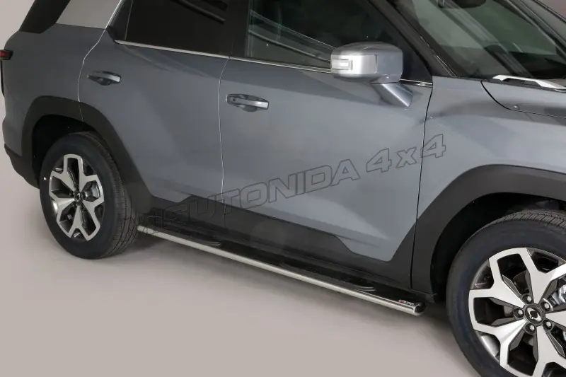 Oval Grand Pedana side steps with plastic treads øovaal, mirror polished — SsangYong Torres (2023–)