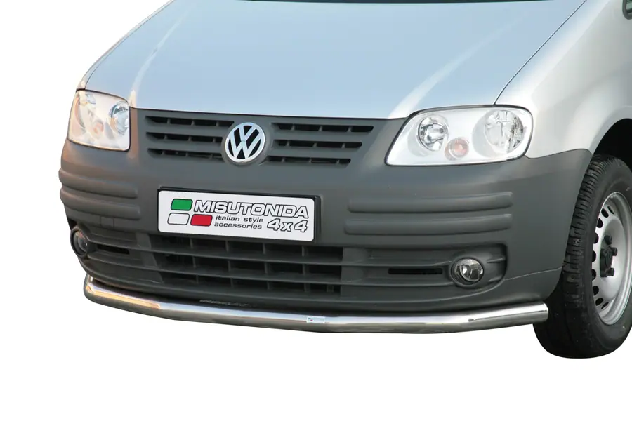Large front bar ø63, mirror polished — Volkswagen Caddy (2010–2015)