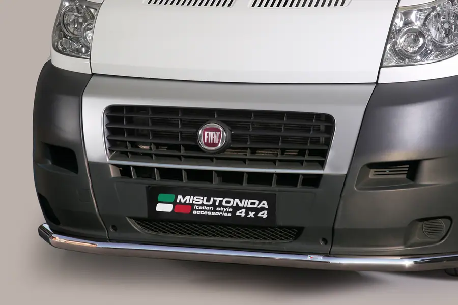 Large front bar ø63, mirror polished — Fiat Ducato (2006–2016)