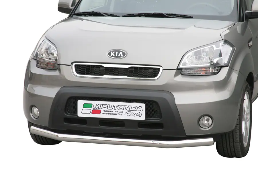 Large front bar ø63, mirror polished — Kia Soul (2009–2013)
