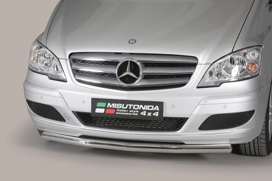 Large front bar ø63, mirror polished — Mercedes-Benz Viano (2010–2014)