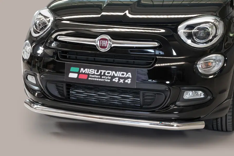 Large front bar ø63, mirror polished — Fiat 500X (2015–)