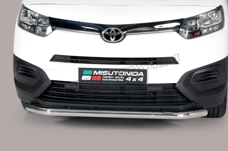 Large front bar ø63, mirror polished — Toyota Proace City Van (2019–)