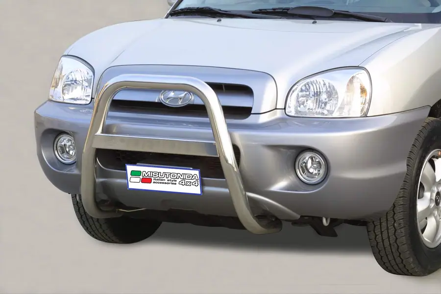 High medium bar ø63, mirror polished — Hyundai Santa Fe (2000–2005)