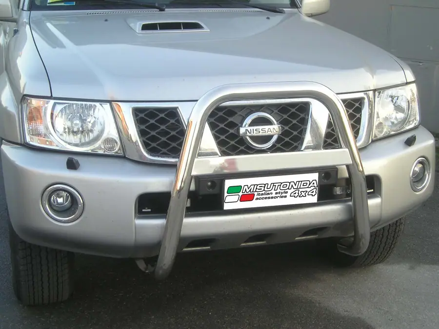 High medium bar ø63, mirror polished — Nissan Patrol GR (2005–)