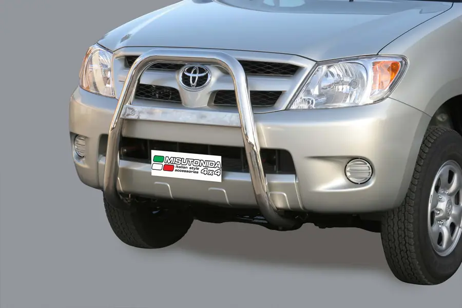 High medium bar ø63, mirror polished — Toyota Hilux (2005–2011)