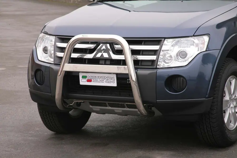 High medium bar ø63, mirror polished — Mitsubishi Pajero (2007–2014)