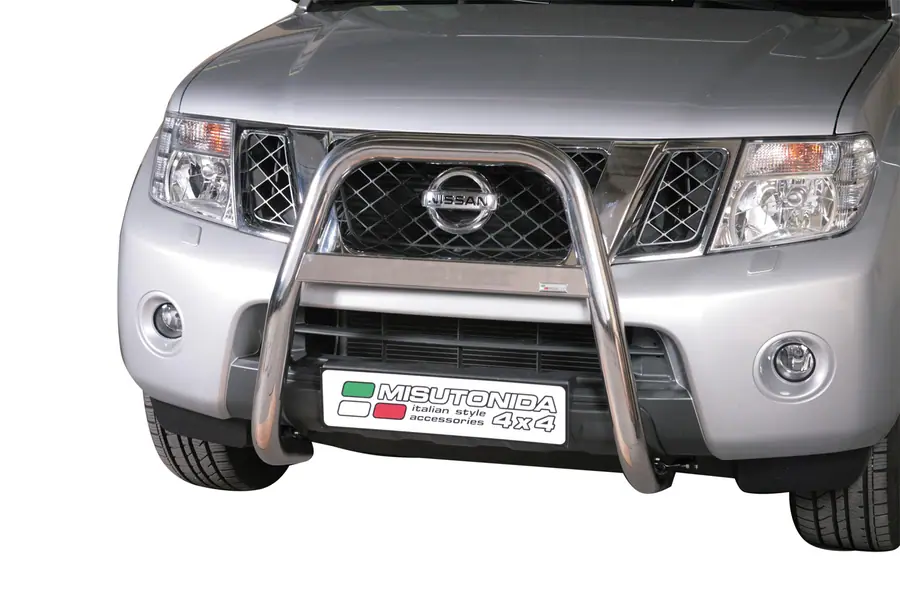 High medium bar ø63, mirror polished — Nissan Navara (2010–2015)
