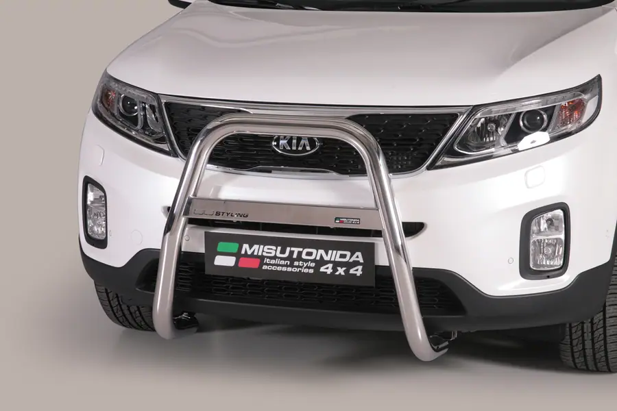 High medium bar ø63, mirror polished — Kia Sorento (2012–2014)