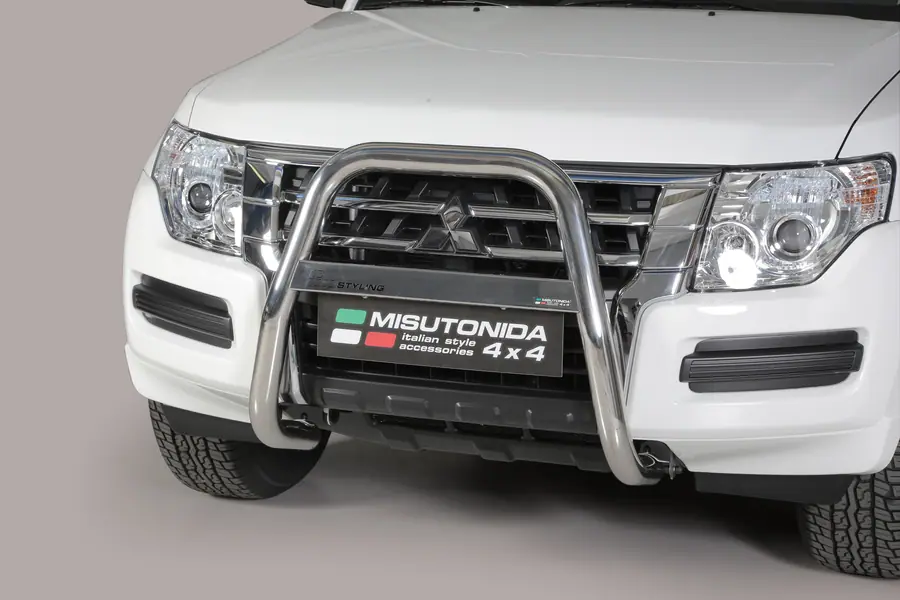 High medium bar ø63, mirror polished — Mitsubishi Pajero (2014–)