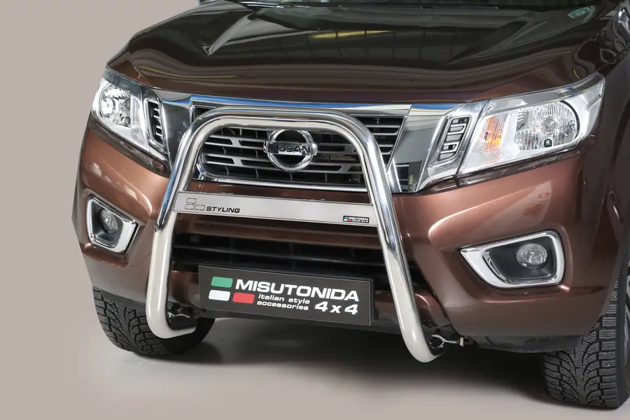 High medium bar ø63, mirror polished — Nissan Navara NP300 (2015–)