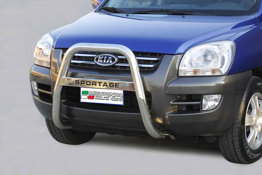Esikaitseraud Medium kõrge, graveeringuga ø63, poleeritud — Kia Sportage (2004–2008)