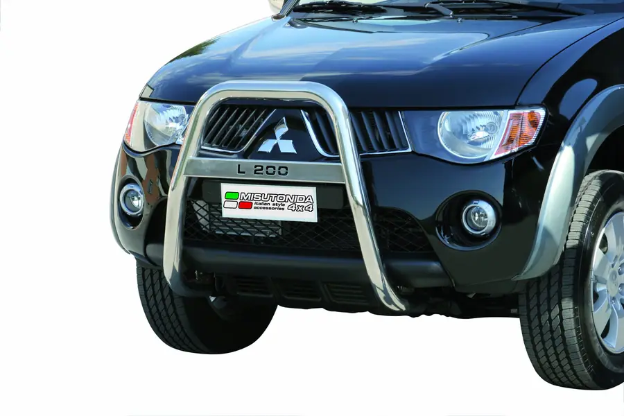 High medium bar, engraved ø63, mirror polished — Mitsubishi L200 (2006–2009)