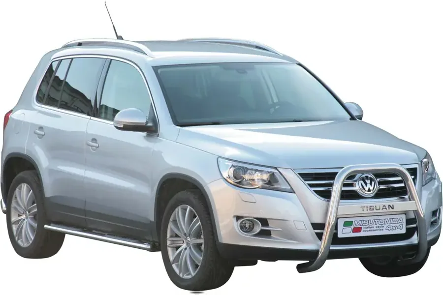High medium bar, engraved ø63, mirror polished — Volkswagen Tiguan (2007–2015)