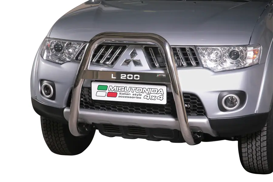 High medium bar, engraved ø63, mirror polished — Mitsubishi L200 (2009–2015)