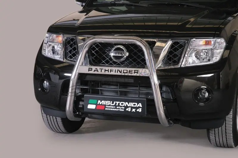 High medium bar, engraved ø63, mirror polished — Nissan Pathfinder (2010–)