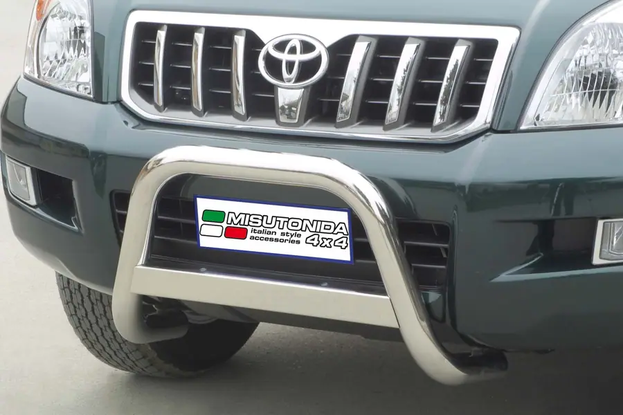 Medium bar ø63, mirror polished — Toyota Land Cruiser 120 (2003–2009)