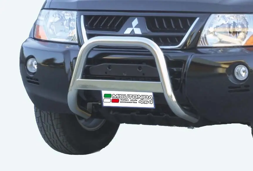 Medium bar ø63, mirror polished — Mitsubishi Pajero (2003–2006)