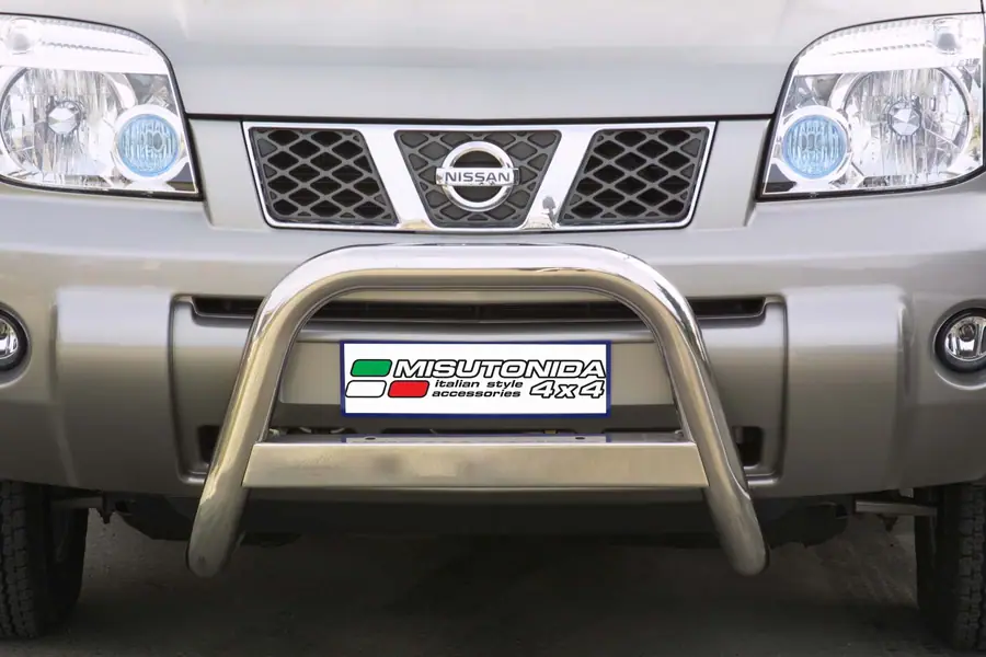 Medium bar ø63, mirror polished — Nissan X-Trail (2004–2007)