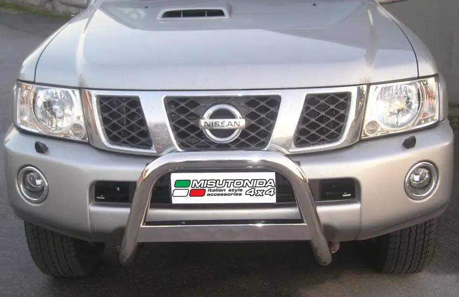 Medium bar ø63, mirror polished — Nissan Patrol GR (2005–)