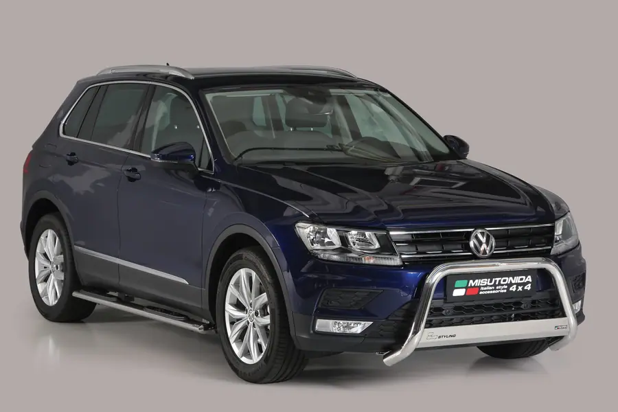 Medium bar ø63, mirror polished — Volkswagen Tiguan (2016–)