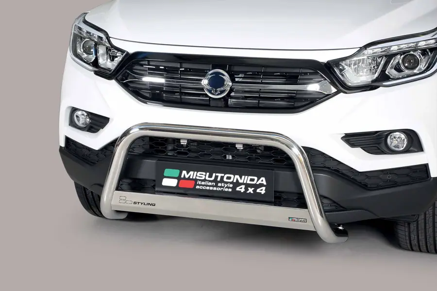 Medium bar ø63, mirror polished — SsangYong Musso (2018–)