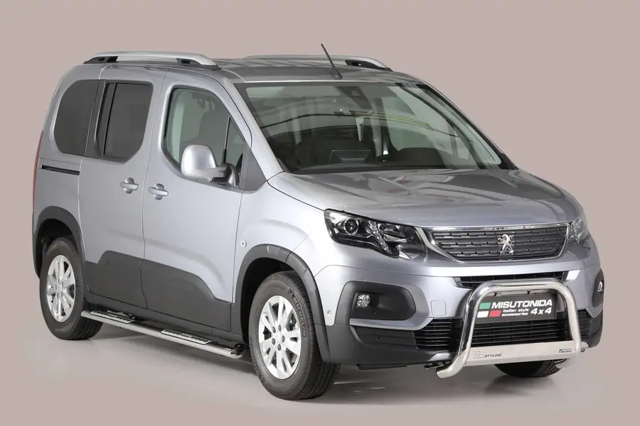 Medium bar ø63, mirror polished — Peugeot Rifter (2018–)
