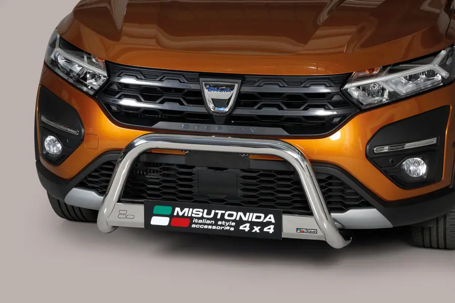 Medium bar ø63, mirror polished — Dacia Sandero Stepway (2021–)