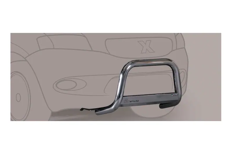 Medium bar ø63, mirror polished — Hyundai Galloper (1998–2002)