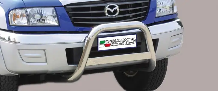 Medium bar ø63, mirror polished — Mazda B2500 (1997–1998)