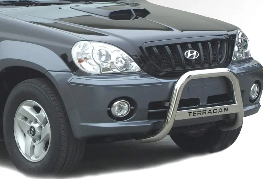 Esikaitseraud Medium, graveeringuga ø63, poleeritud — Hyundai Terracan (2001–2004)