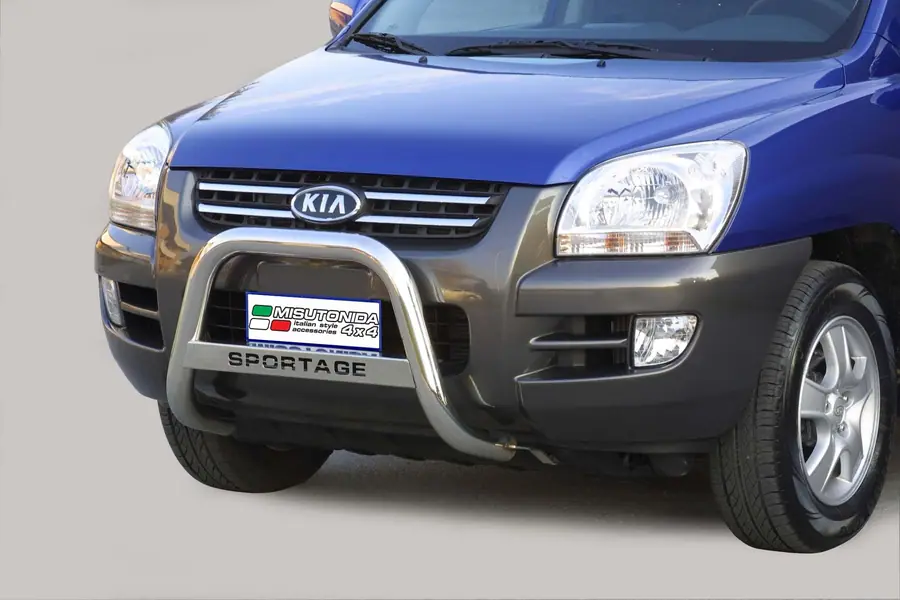 Esikaitseraud Medium, graveeringuga ø63, poleeritud — Kia Sportage (2004–2008)