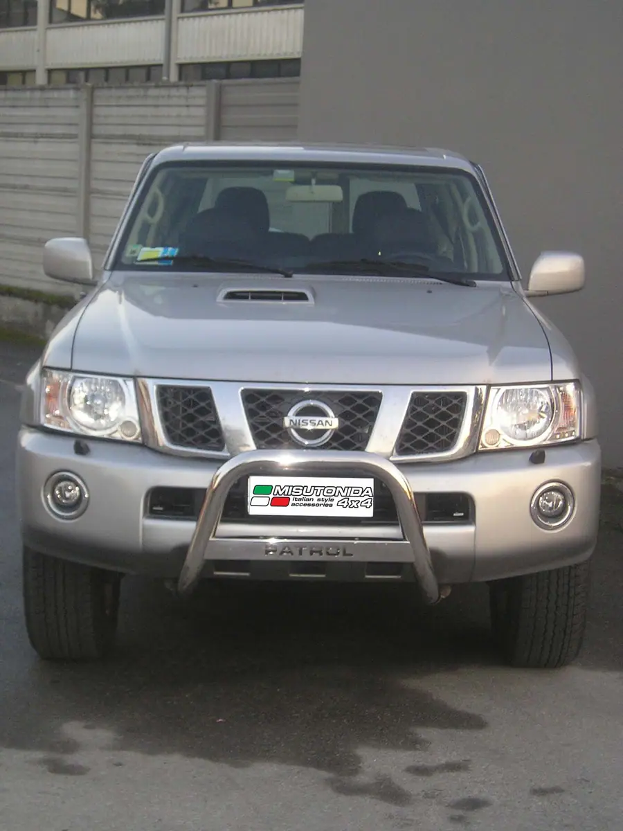 Medium bar, engraved ø63, mirror polished — Nissan Patrol GR (2005–)