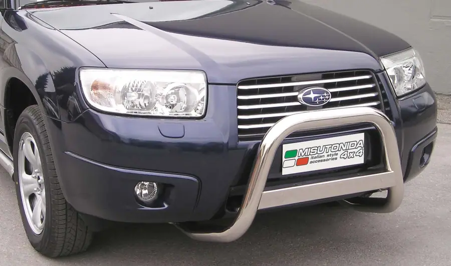 Esikaitseraud Medium, graveeringuga ø63, poleeritud — Subaru Forester (2006–2008)