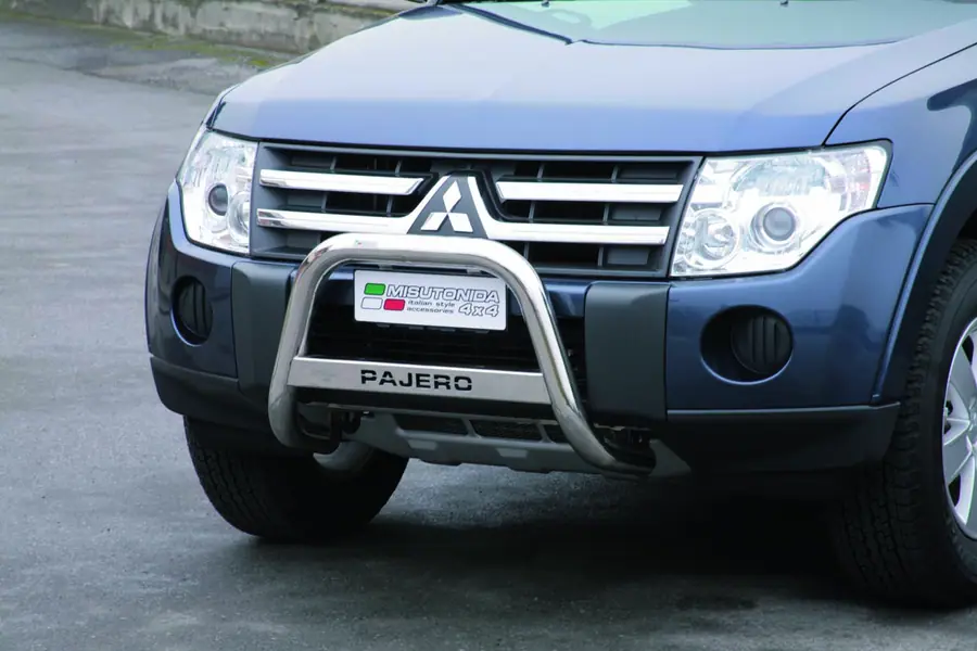 Esikaitseraud Medium, graveeringuga ø63, poleeritud — Mitsubishi Pajero (2007–2014)