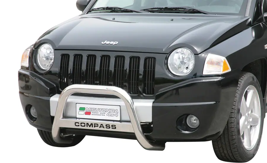 Medium bar, engraved ø63, mirror polished — Jeep Compass (2007–2010)