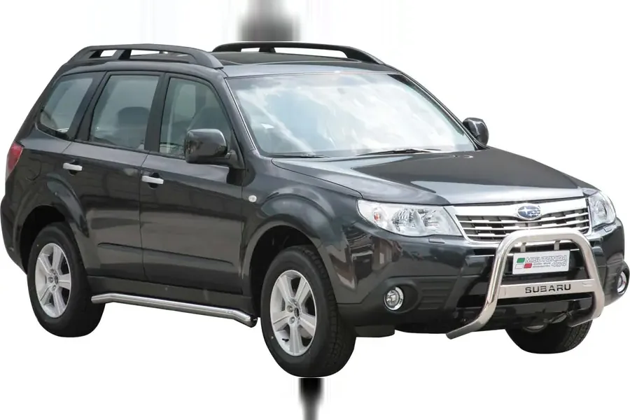Medium bar, engraved ø63, mirror polished — Subaru Forester (2008–2012)