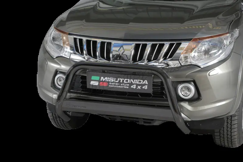 Esikaitseraud Medium, graveeringuga ø63, must — Mitsubishi L200 (2015–2019)