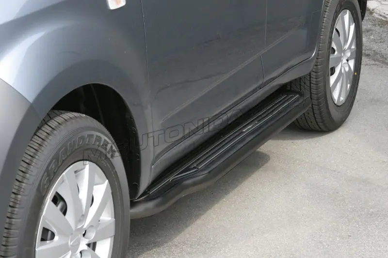 Long side steps ø50, black — Daihatsu Terios (2006–2009)