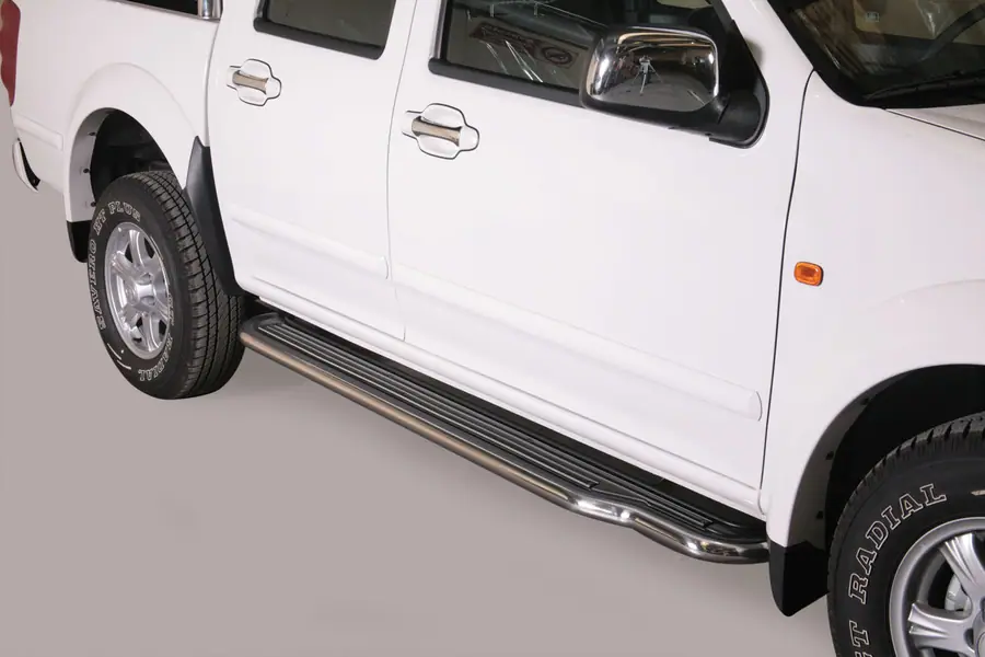 Extra-long side steps ø50, mirror polished — Great Wall Steed (2011–)