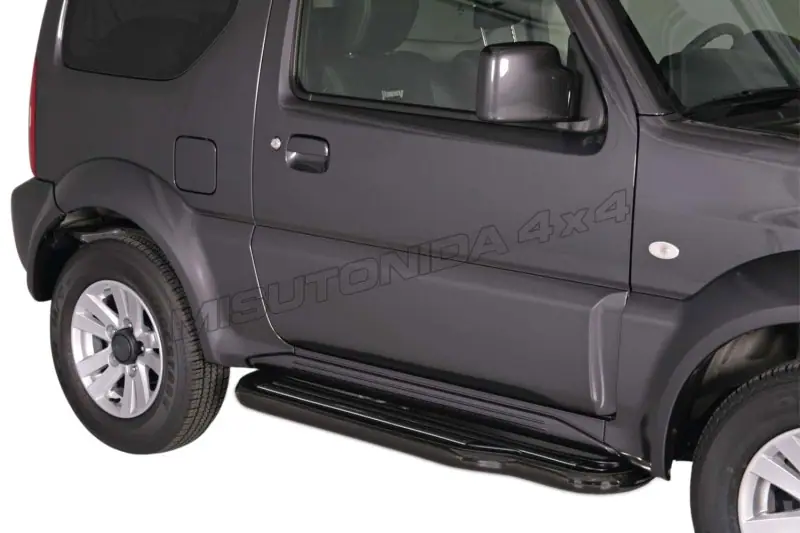 Short side steps ø50, black — Suzuki Jimny (2012–2017)