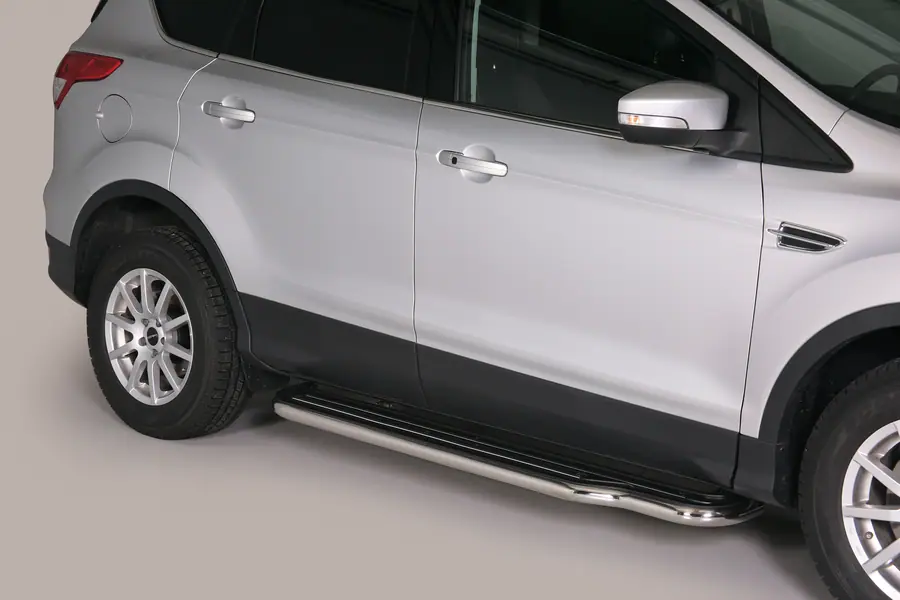 Long side steps ø50, mirror polished — Ford Kuga (2012–2017)