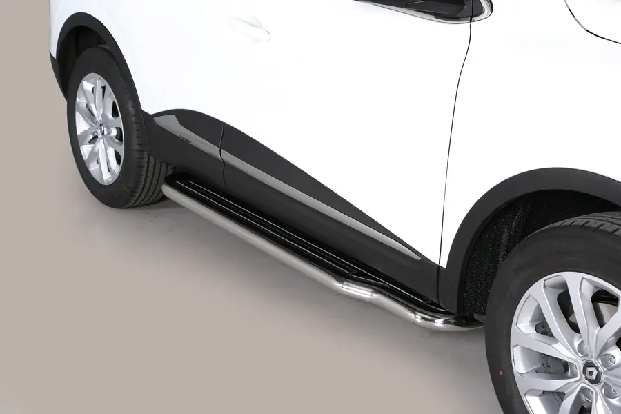 Long side steps ø50, mirror polished — Renault Kadjar (2016–)